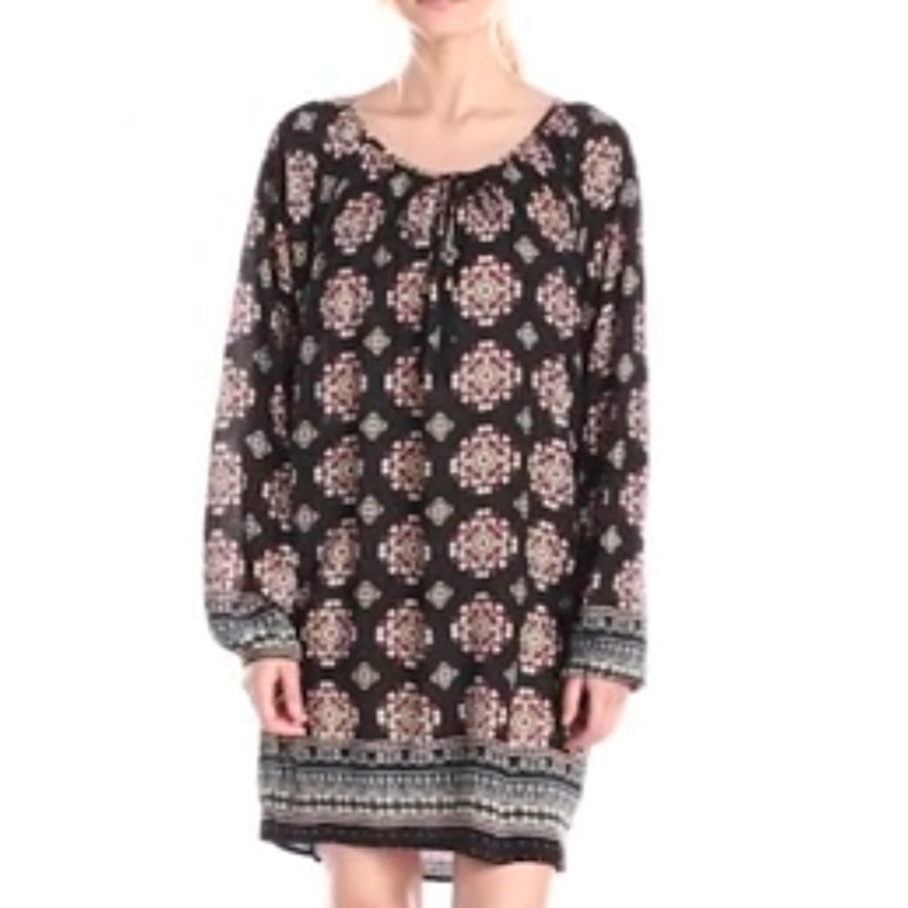 RD Style Deedee Shift Boho Dress Long Sleeve